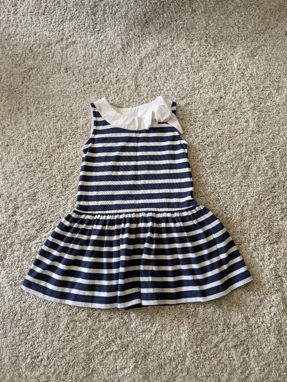 Trotters Nautical Striped Cotton Dress 18/24 Months